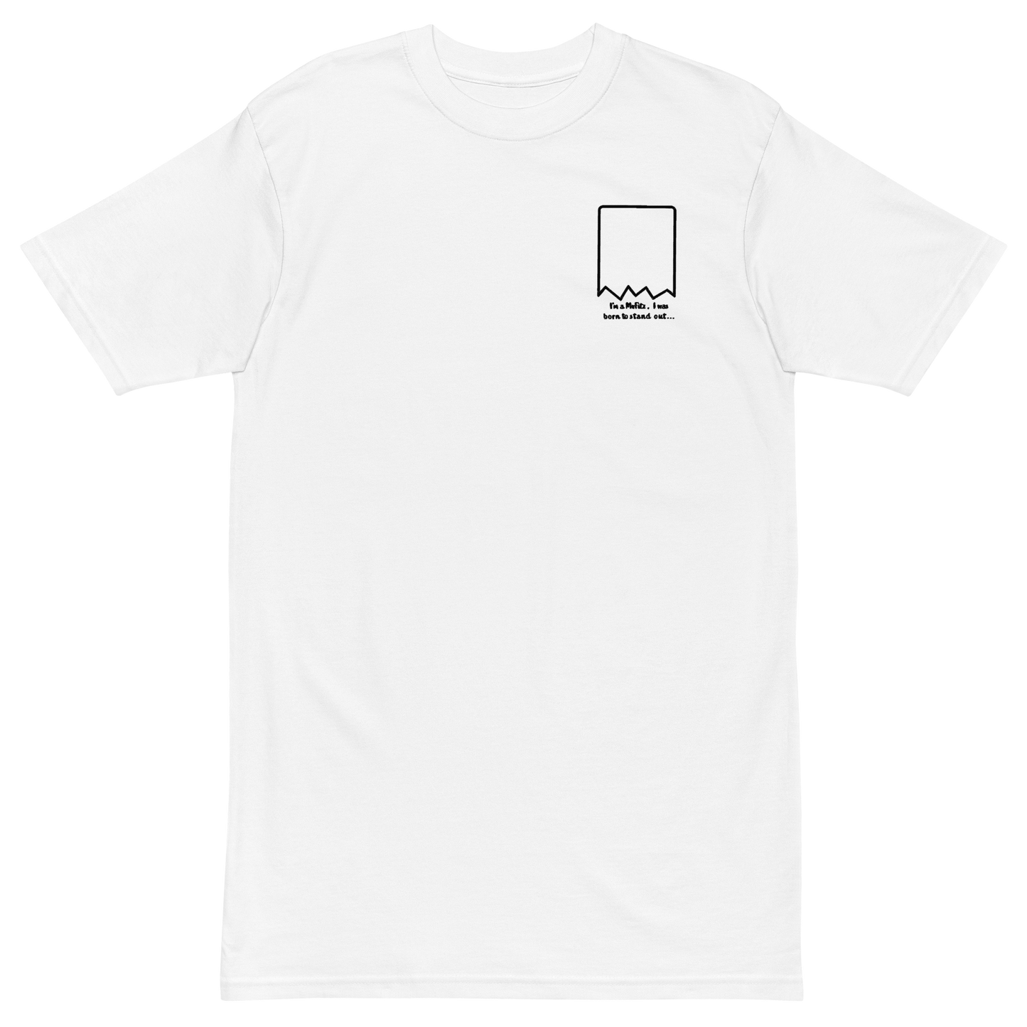 Camiseta de cabeza en blanco